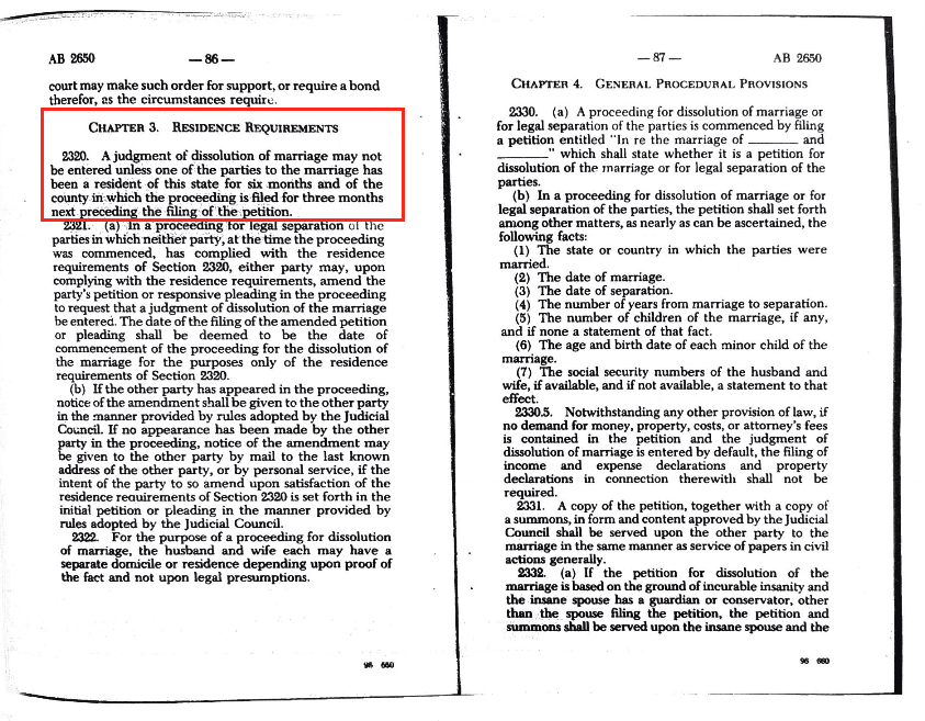 California Divorce Statute (Law) [Apostille Pinoy]